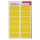 image 1 of Blick Labels, Yellow, Self Adhesive Stickers Office Pack, Rectangular, 25mm x 50mm, 320 Labels, For Home, Office, Family, School, Letters
