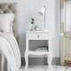 image 7 of Camille Bedside Table 1 Drawer in Classic White