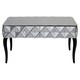image 1 of Interiors by Premier Distinctive Silver Coffee Table, Geomatric Silver Decorative Table For Hallways, Coffee Table For Patio Silver