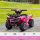 image 3 of HOMCOM 6V Kids Electric Ride on Car Toddler Quad Bike ATV for 18-36 month Pink