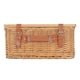 image 4 of Double Steamed Empty Picnic Basket with Pinewood Lid | Brown | M