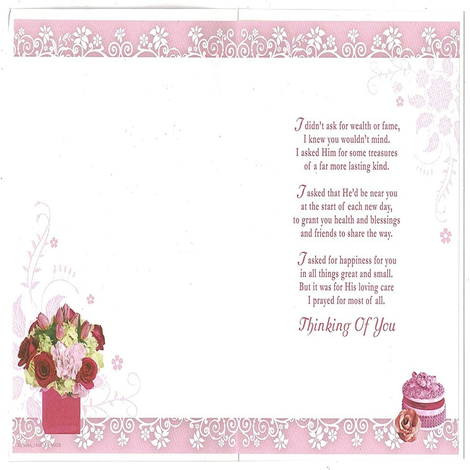 image 1 of I Said A Prayer For You Today Soft Whispers Greeting Card
