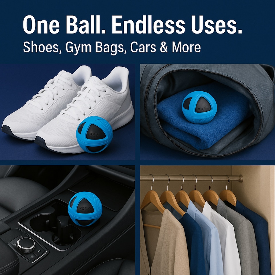 image 1 of Shoe Deodoriser Balls - By Crease Protect (Pack of two / 4 balls)