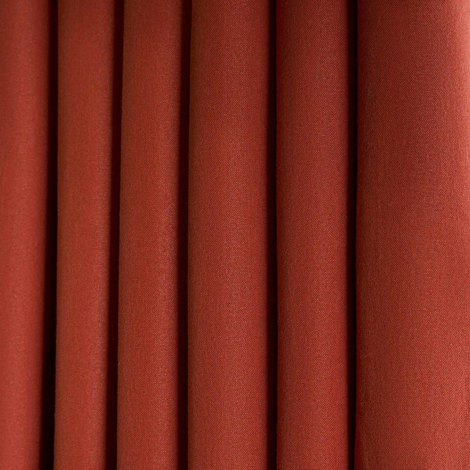 image 1 of OHS Woven Textured Panel Pair Blackout Eyelet Curtains, 66x72" Orange | Rust