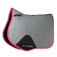 Weatherbeeta Prime Reflective Horse Saddlepad - Silver/Pink - Pony