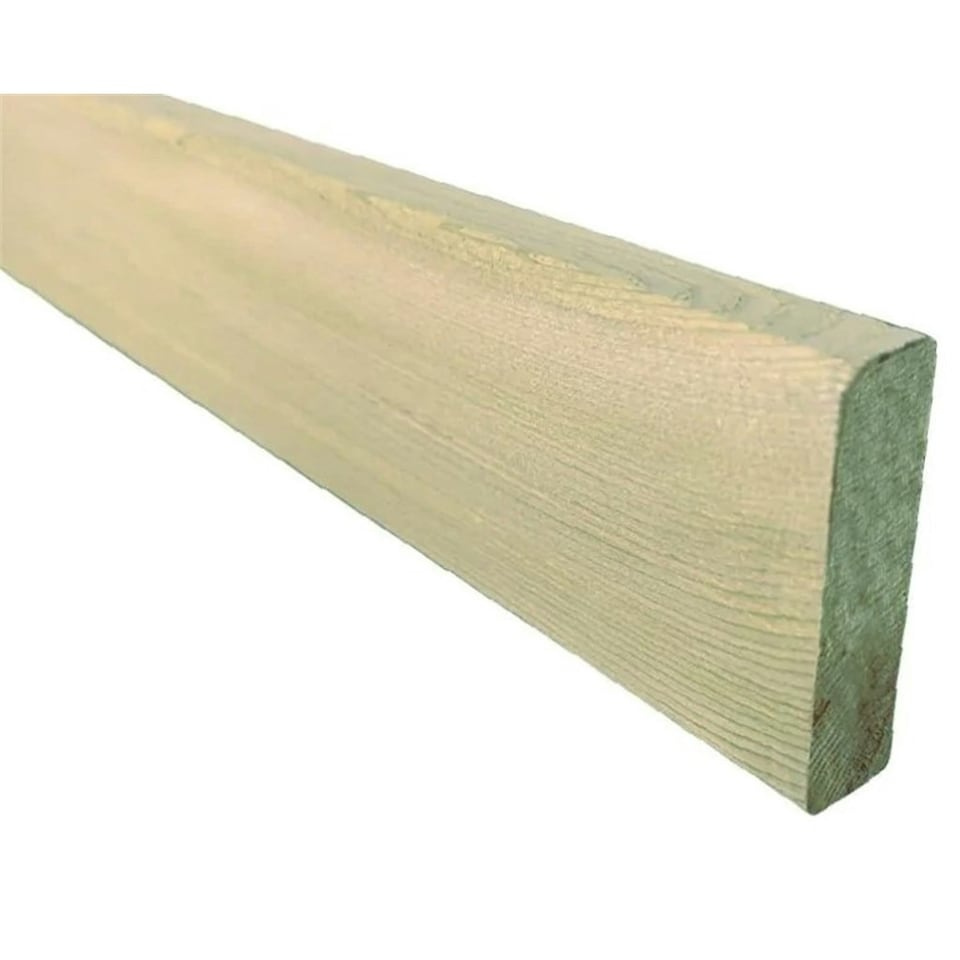 image 1 of PACK OF 15 (Total 15 Units) - 25mm x 50mm (20mm x 45mm Finish) Rounded Planed Redwood Treated Timber Slats - 3.6m Length