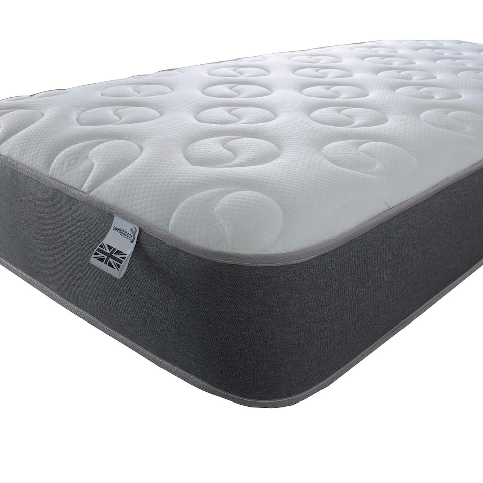 image 1 of Ying & Yang Hybrid Mattress - 20cm Deep, Premium Sprung & Memory Foam Support | Grey | European King Size