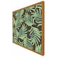 image 1 of Green palm leaves (Picutre Frame) Brown | Oak | S
