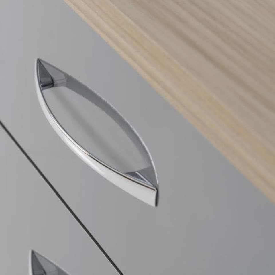 image 1 of Nevada 5 Drawer Narrow Chest White