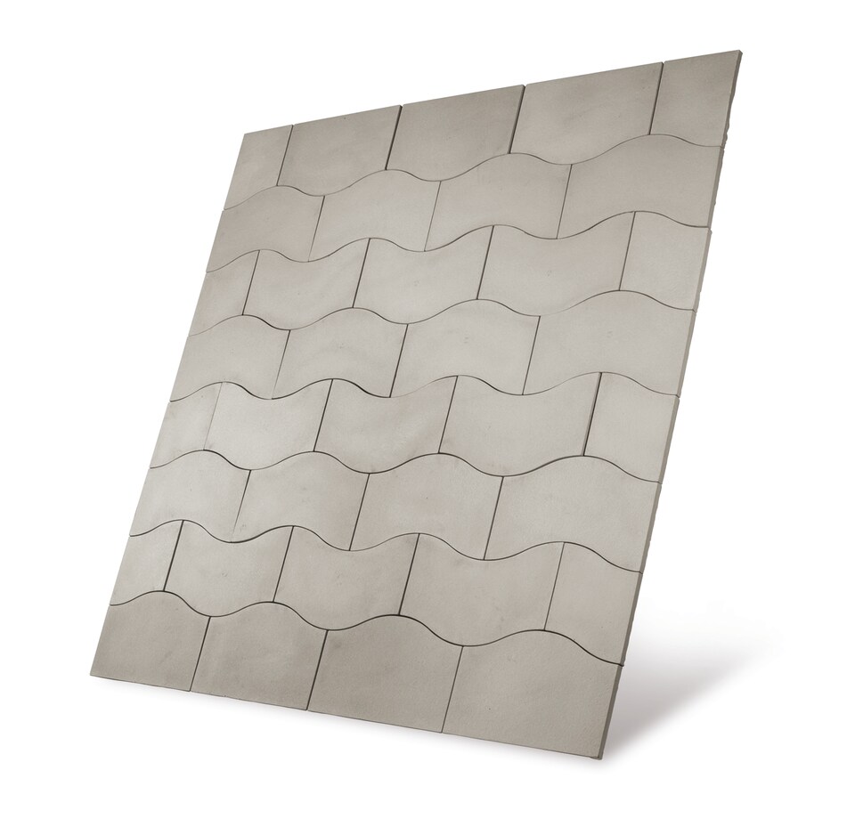 image 1 of Prestbury Wave Paving Kit 5.76m2 Portland Grey (2400 x 2400mm) - Bowland Stone - Garden Feature Paving Kit