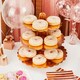 image 2 of Rose Gold Foil 3 Tier Cupcake Stand