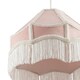 image 8 of Traditional Victorian Empire Lampshade in Soft Blush Pink Velvet with Tassels | Pink