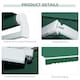 image 6 of Outsunny Garden Sun Shade Canopy Retractable Awning, 4 x 3(m), Green 