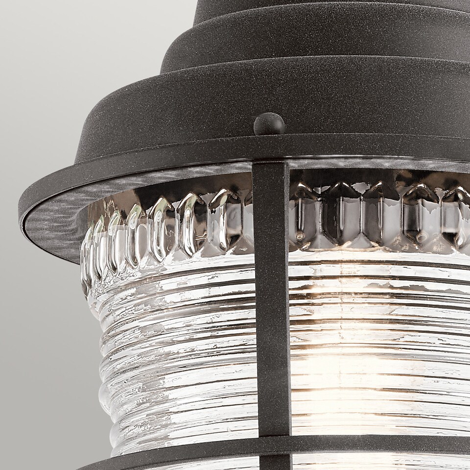 image 1 of Kichler Chance Harbor Outdoor 1 Light Chain Lantern Weathered Zinc IP44