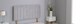image 2 of Silver Plush Velvet 9 Panel Headboard | Silver | 4FT6 Double 20"inch Headboard
