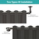 image 4 of Lister Cartwright 25mm Black Nickle Industrial Pipe Extendable Curtain Pole Heavy Duty Metal Curtain Rod(120-320 cm)