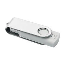 MidOcean Techmate Rabs Recycled ABS Plastic USB Flash Drive - White - One Size