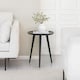 image 3 of Electra Round Solid Mango Wood Side Table for Living Room Bedroom