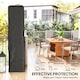 image 4 of Outsunny Heavy Duty Gas Pyramid Outdoor Patio Heater Cover, Black | Black | Black | 53L x 53W x 222H cm