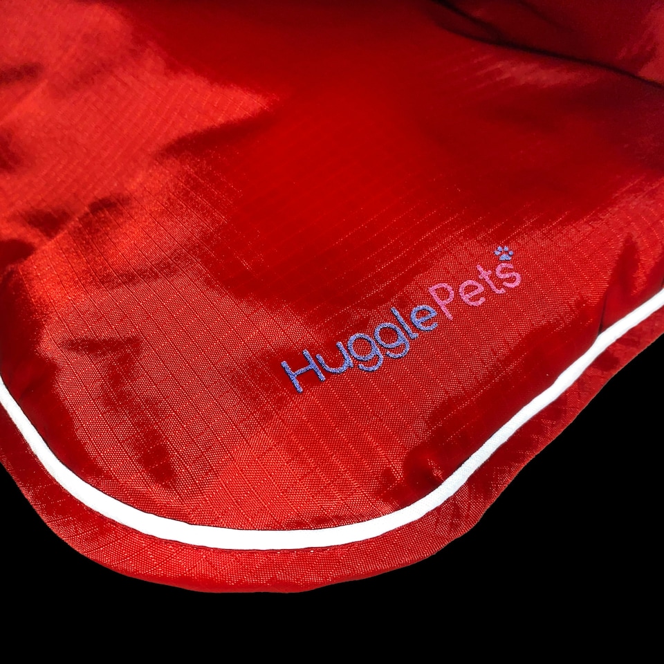 image 1 of HugglePets Arctic Armour Dog Coat Red | M