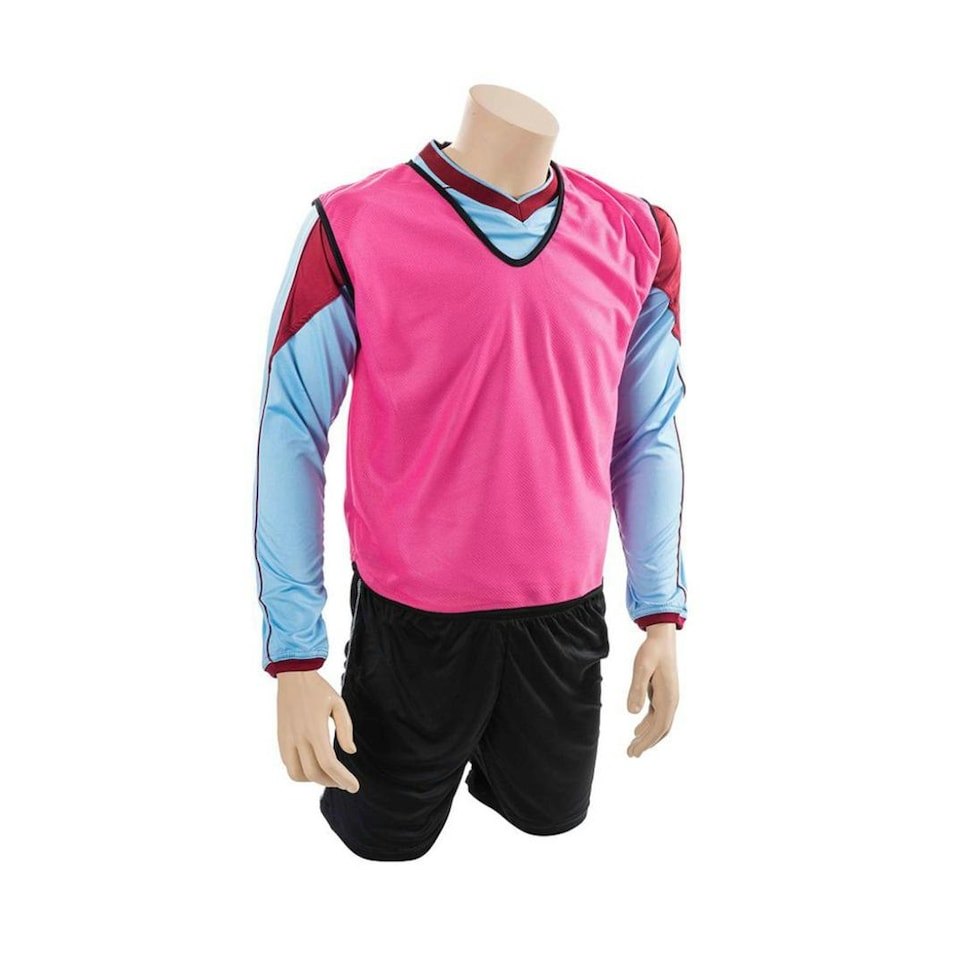 Precision Childrens/Kids Plain Mesh Training Bib - Pink - 4-9 Years