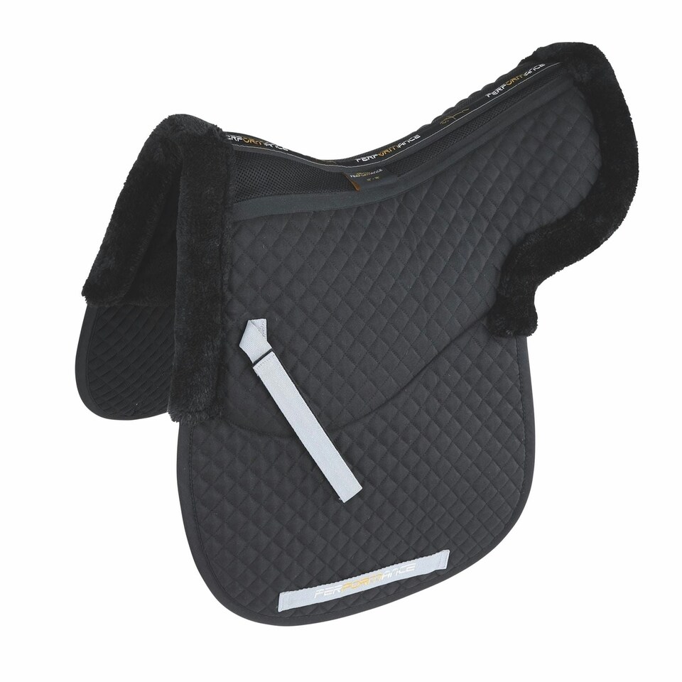 image 1 of Shires Performance Half Lined Numnah Black | Size: 17-18 Inch
Colour: Black