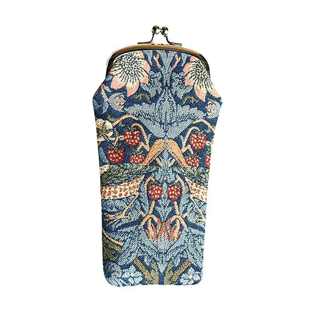 Signare Women's Strawberry Thief Blue Sunglasses Tapestry Protective Case