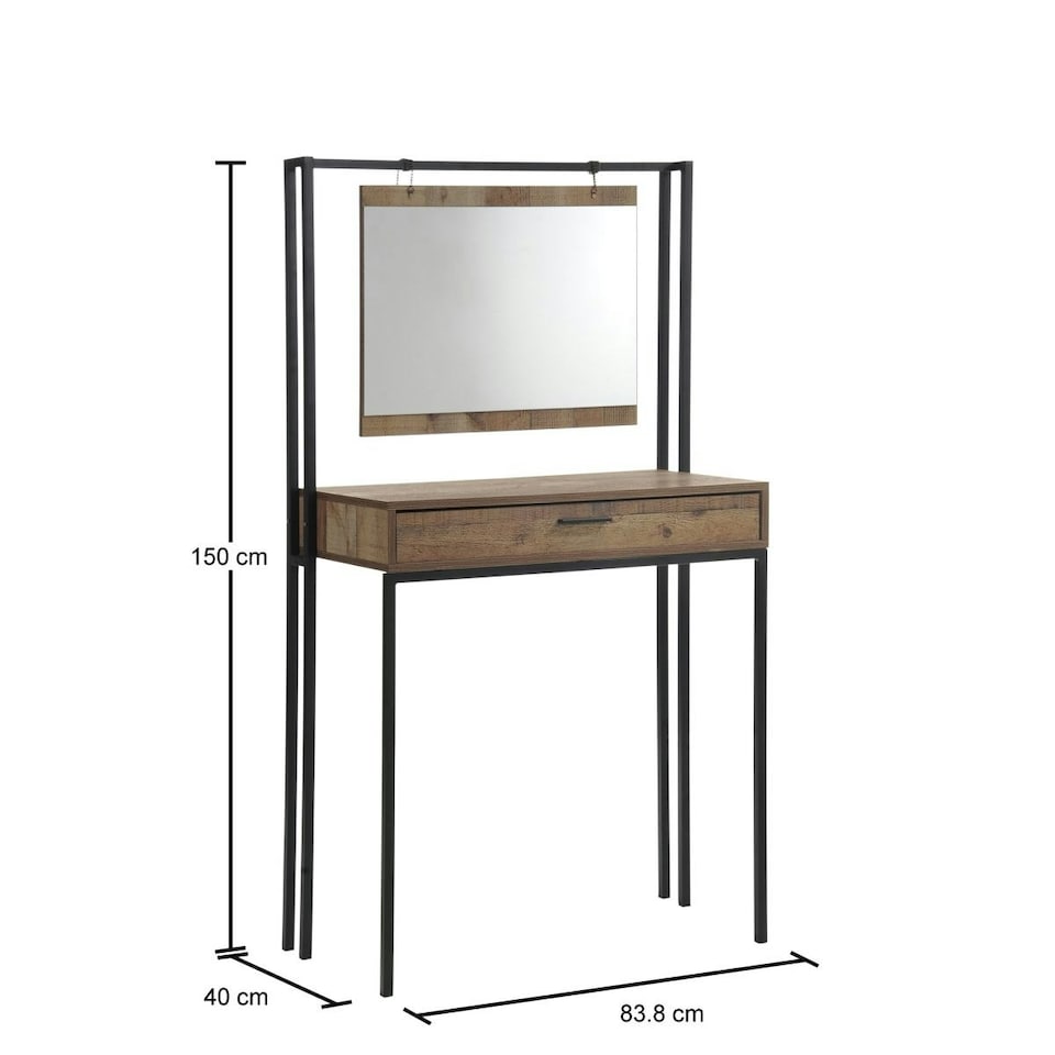 image 1 of Stretton Dressing Table with Vanity Mirror