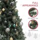 image 5 of HOMCOM 6ft Artificial Christmas Tree with LED Lights and Blue Decorations