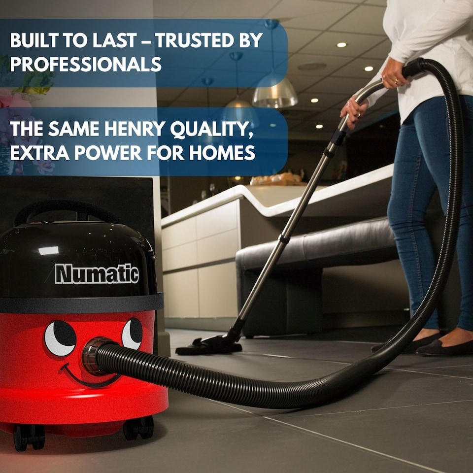 image 1 of Henry Vacuum Cleaner Numatic NRV240 620W 9L Commercial Hoover + Long Crevice Tool