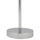 image 2 of Chrome Stick Table Lamp with White Laser Cut Shade | Chrome | White | Medium | 1