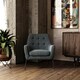 image 6 of Brayden Upholstered Accent Chair Charcoal Grey | Charcoal