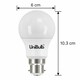 image 3 of UniBulb LED GLS B22 Bayonet Cap (BC) 806lm 7.3W (Replaces 60W) 3000K (Warm White) Light Bulb - Pack of 4 | Clear | Warm White | 4