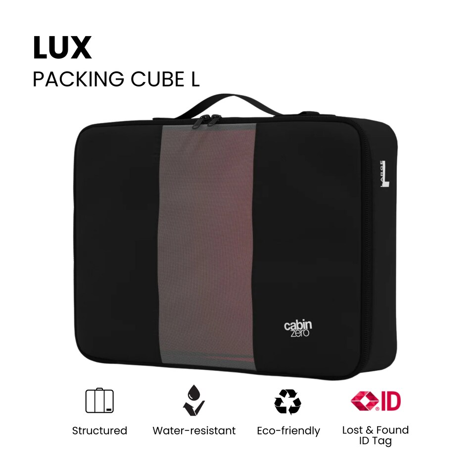 image 1 of Lux Packing Cube - Large - 11.5L  - Absolute Black | Black