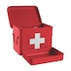 image 4 of Harbour Housewares Vintage Metal First Aid Box - 23cm - Red | Red | Red | 1