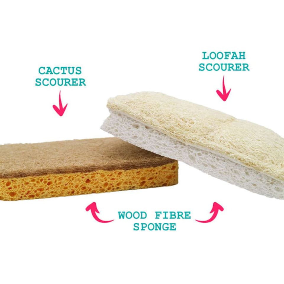 image 1 of EcoVibe Compostable Scourers & Sponge Bundle