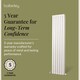 image 6 of Vertical Double Panel Radiator 3099 BTU Gloss White 1500 x 354mm | White | Gloss White | 1