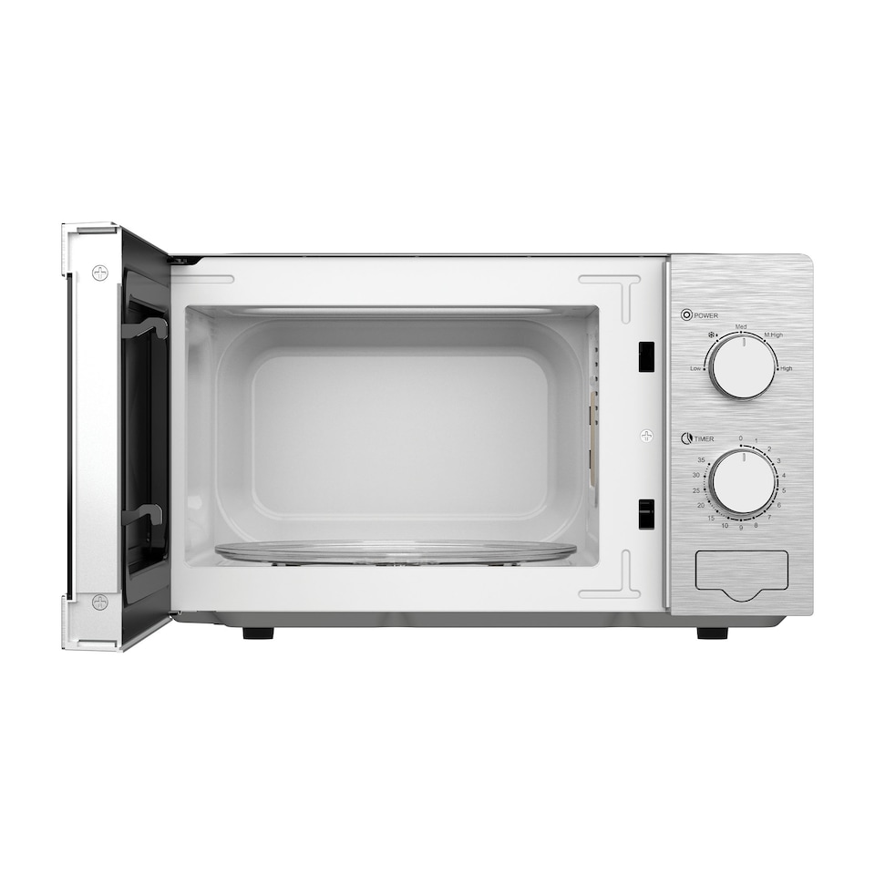 image 1 of Manual Microwave, 20 Litre, 5 Power Settings, 800W, Stainless Steel, IGMS02081SS