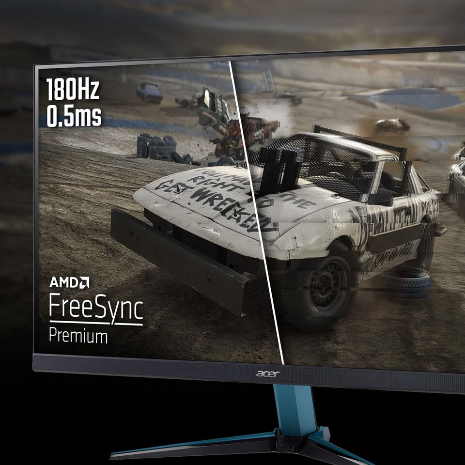 image 1 of Acer Nitro VG272UV3 27" IPS QHD 180Hz 0.5ms Freesync Premium Gaming Monitor