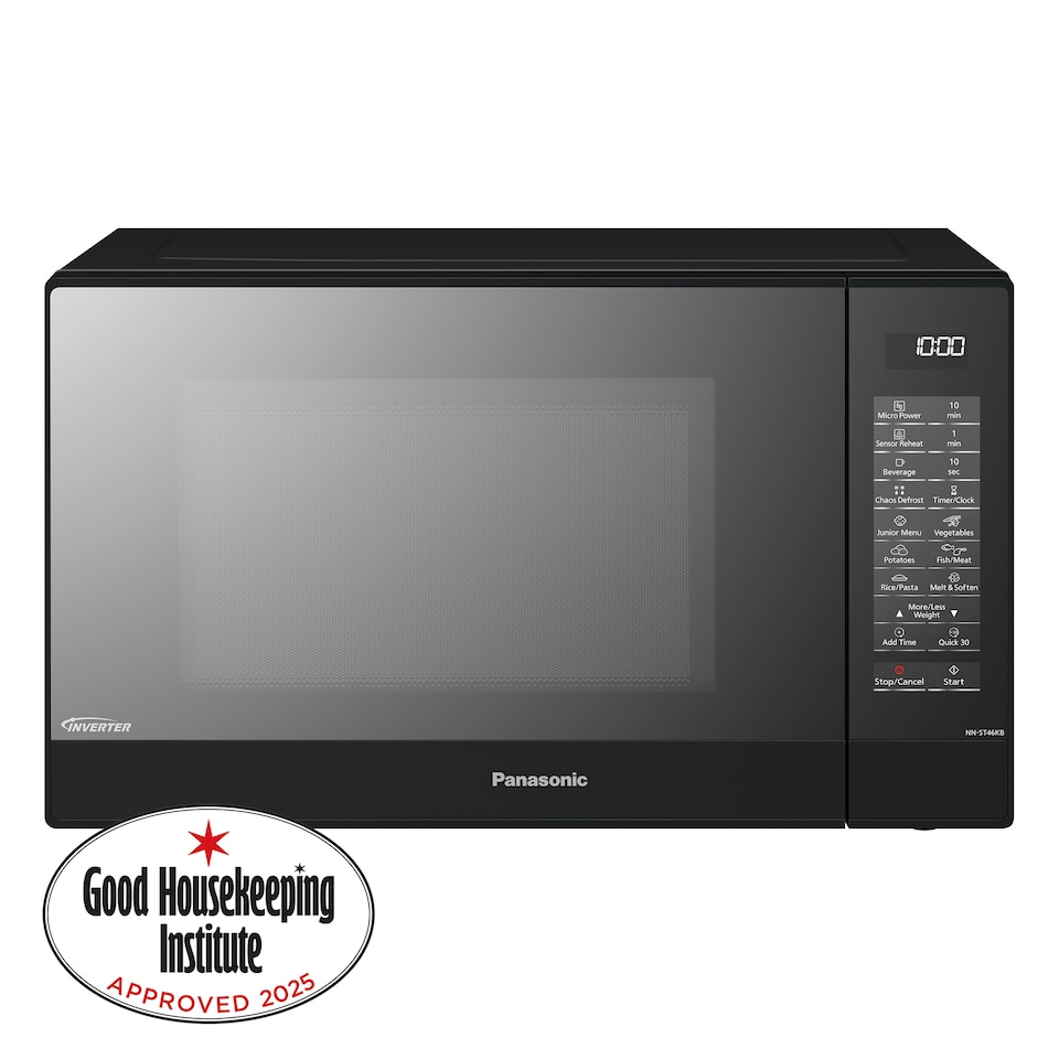 image 1 of Panasonic PA4600 NN-ST46KBBPQ Microwave, Black, 18/8 Stainless Steel, 1000 W, 32 liters