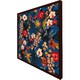 image 3 of Bright red & orange tropical flowers & plants (Picture Frame) Grey | XS