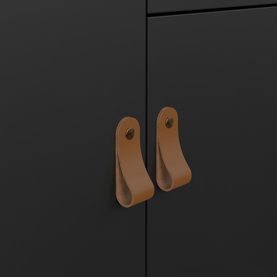 image 1 of Barcelona Sideboard 2 Doors 1 Drawer in Matt Black