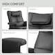 image 8 of HOMCOM Massage Recliner Chair with Footstool and Hidden Storage, Black