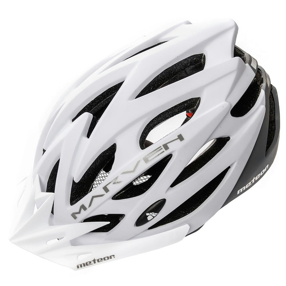 image 1 of Meteor Marven Cycle Helmet MTB Bike Skateboard Scooter Safety Gear White | White-Grey | M