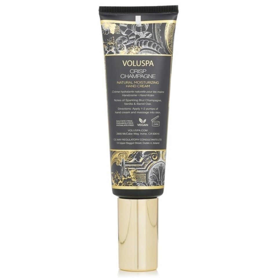 image 1 of Crisp Champagne Natural Moisturizing Hand Cream - Vanilla & Barrel Oak - 50 ml/1.7Oz