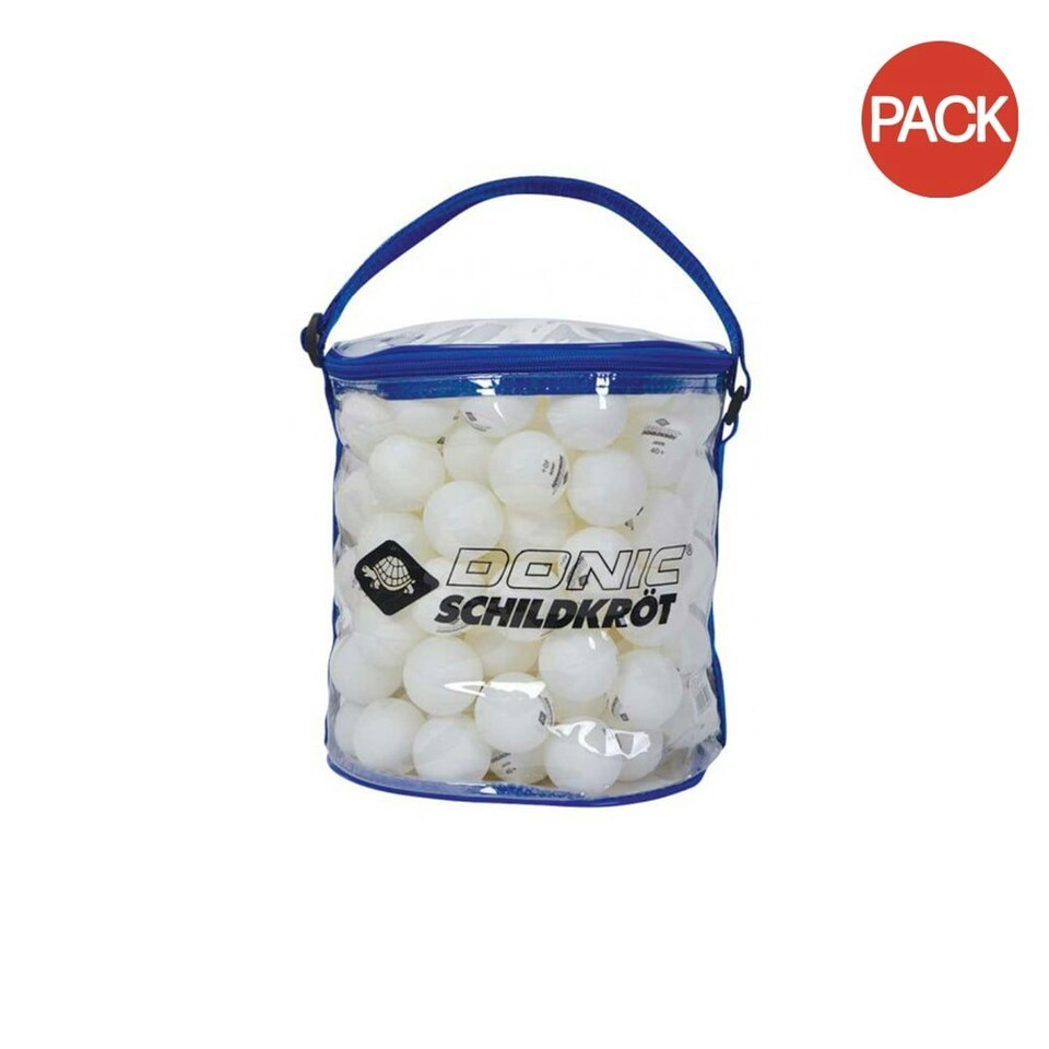 Donic-Schildkroet Jade Poly 40+ Training Table Tennis Balls (Pack of 144) - White - One Size
