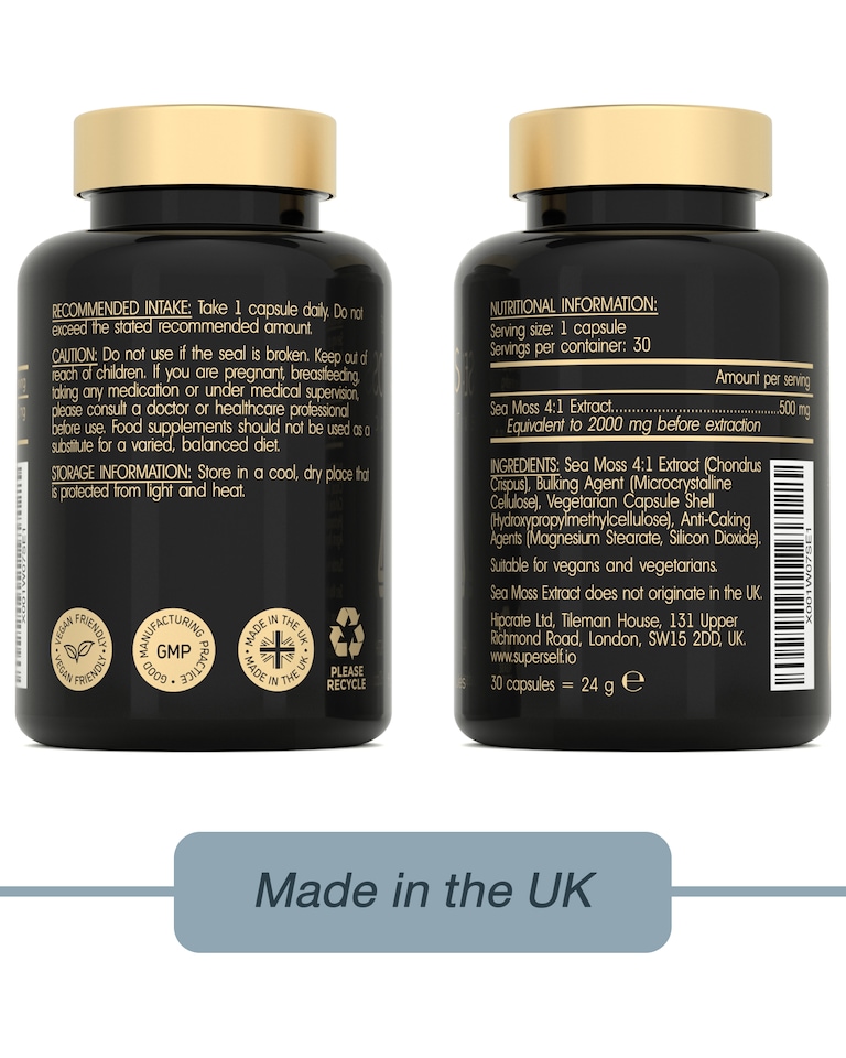 image 1 of SuperSelf Sea Moss 30 Capsules