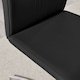 image 5 of Furniturebox 2x Willow Black Faux Leather Chrome 'Z' Dining Chairs