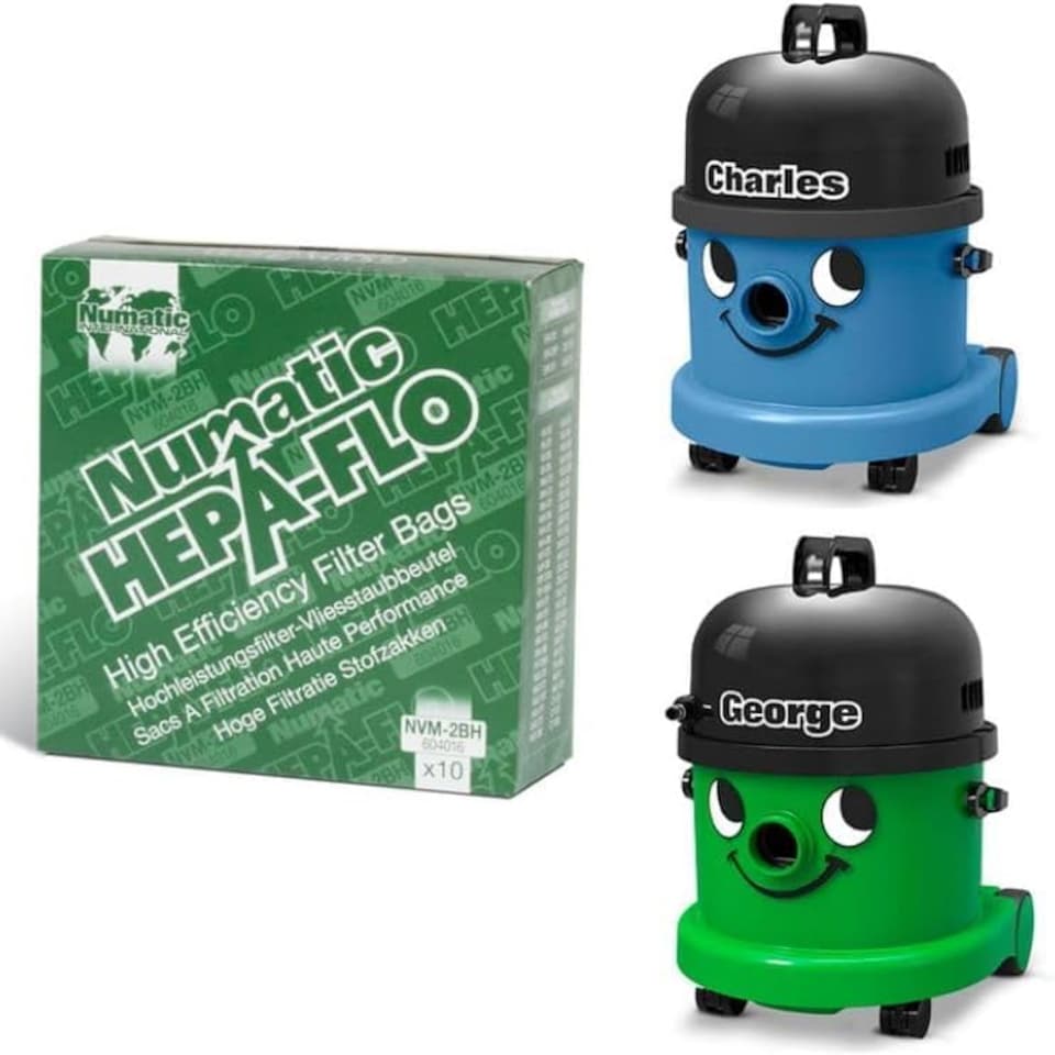 image 1 of Genuine George Charles Henry XL Vacuum Bags NVM-2BH HepaFlor Bags 604016