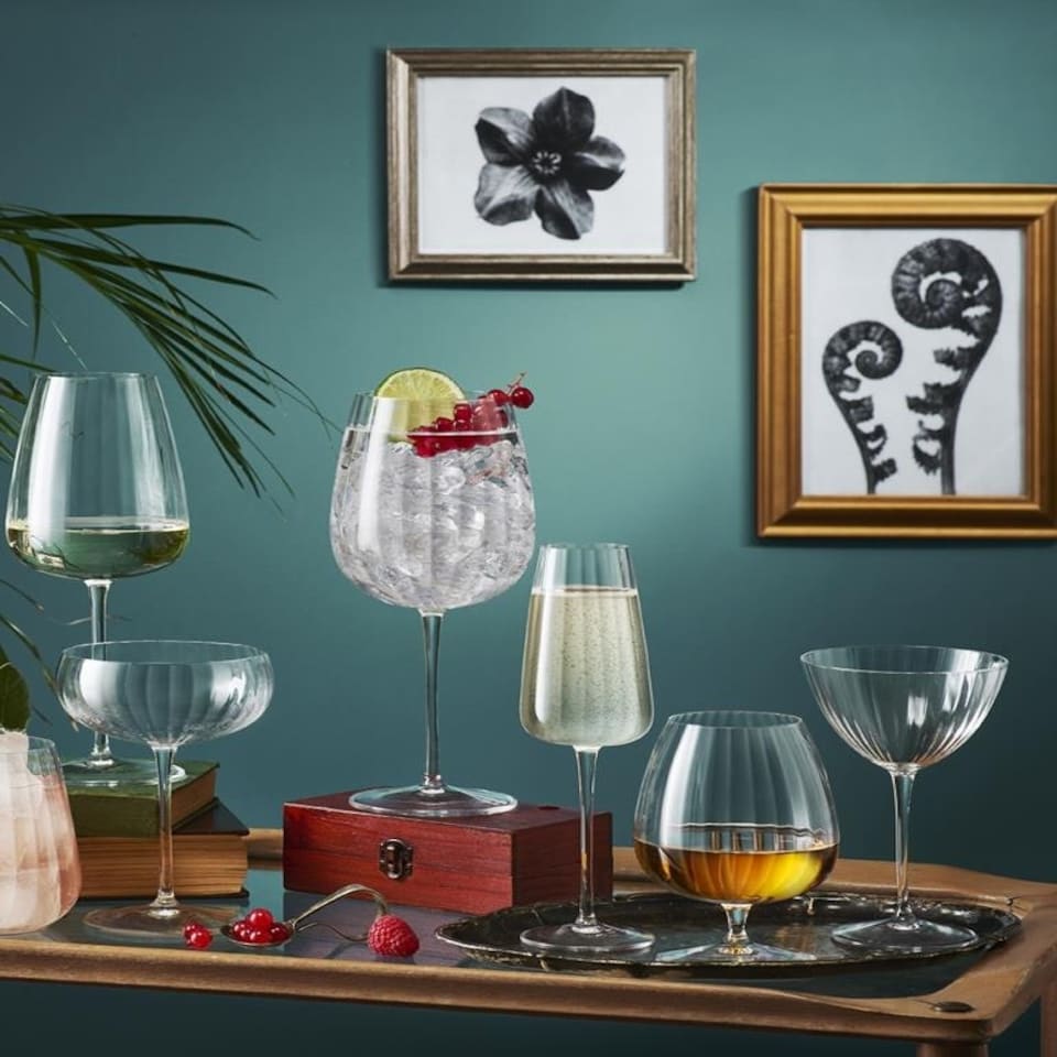 image 1 of Luigi Bormioli Optica Sparkling Wine Glasses, 210ml x 4